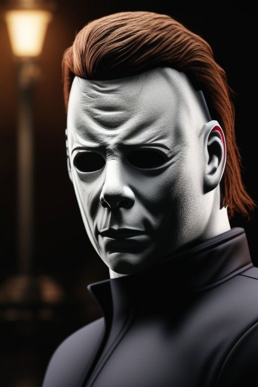Michael Myers ,  frontal portrait,  realistic on Tensor.Art