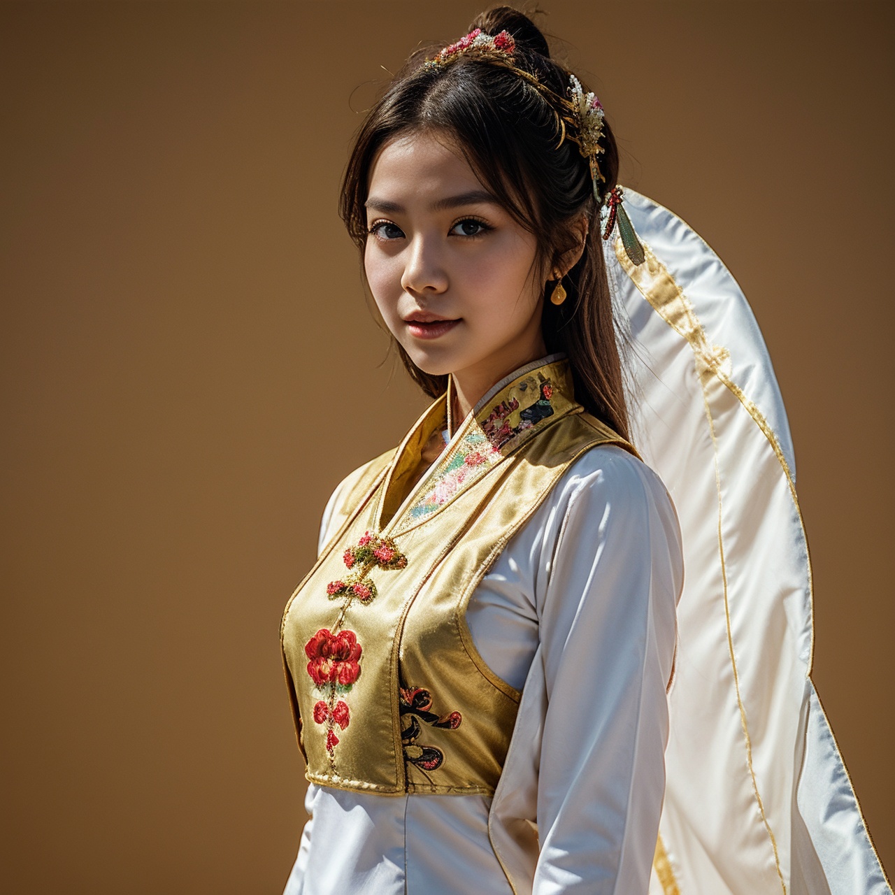 A girl,  ancient Chinese costume,  whole body on Tensor.Art