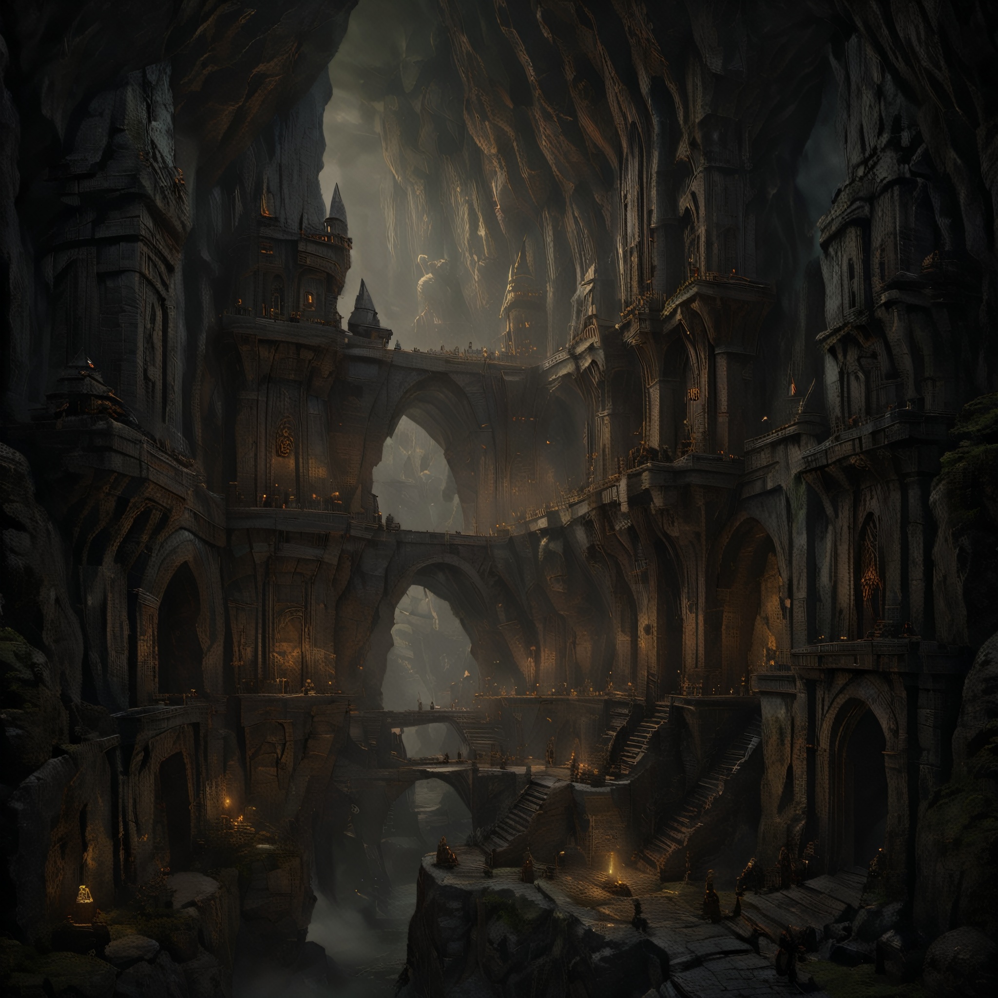 Step into a foreboding Baroque-inspired realm where the dwarven city is swallowed by the suffocating darkness of an ancien...