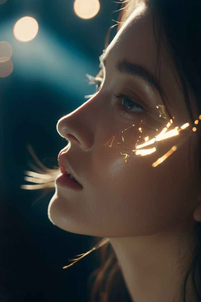  shattered mirror, reflect, girl's face, cinematic shot + dynamic composition, incredibly detailed, sharpen, details + intricate detail + professional lighting, film lighting + 35mm + anamorphic + lightroom + cinematography + bokeh + lens flare + film grain + HDR10 + 8K + Roger Deakins, ((cinematic))