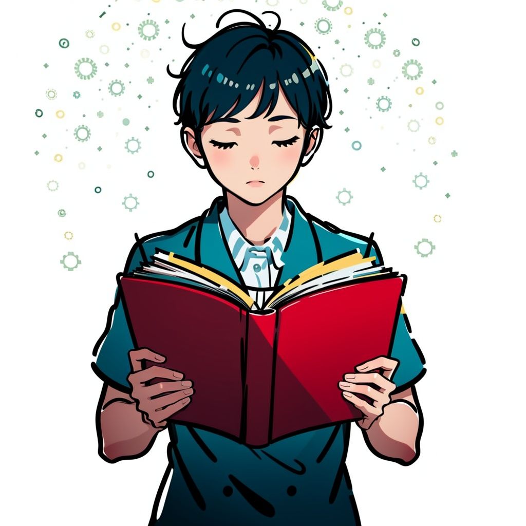 <lora:chahua_20230605230944:1>,bp_ch,1boy,solo,short hari,reading book,blue, leaves,no lineart, white background,(masterpiece, best quality:1.3)