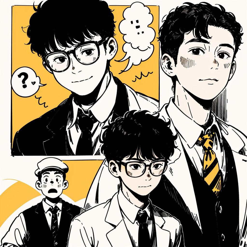 best quality,masterpiece,Flat,labcoat,doctor,multiple boys,male focus,black hair,plant,2boys,speech bubble,yellow necktie,necktie,<lora:chahua_20230619104023:0.8>,chahua,