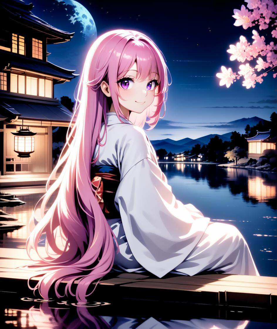 1girl,  flower,  long hair on Tensor.Art