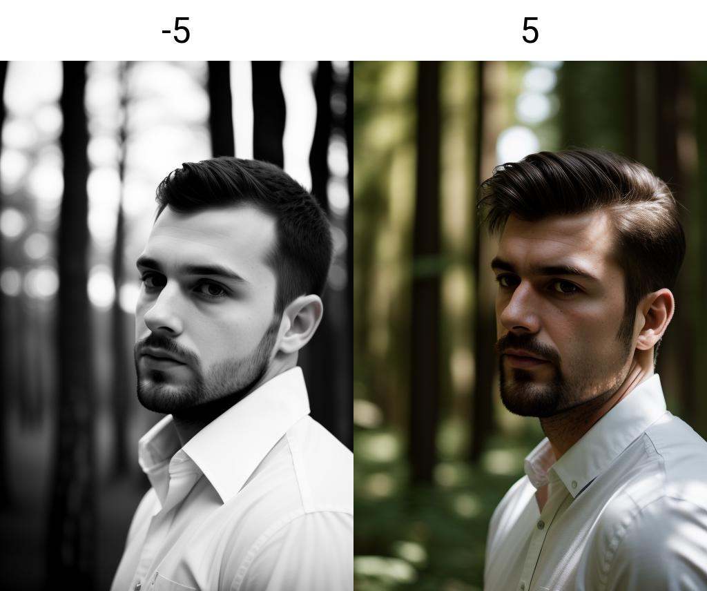 man,  forest headshot,  dof on Tensor.Art