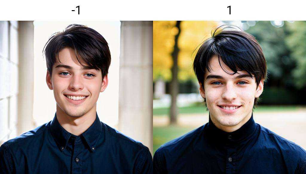 front portrait photo of a 20 y.o french man,  big smile,  blue eyes on Tensor.Art