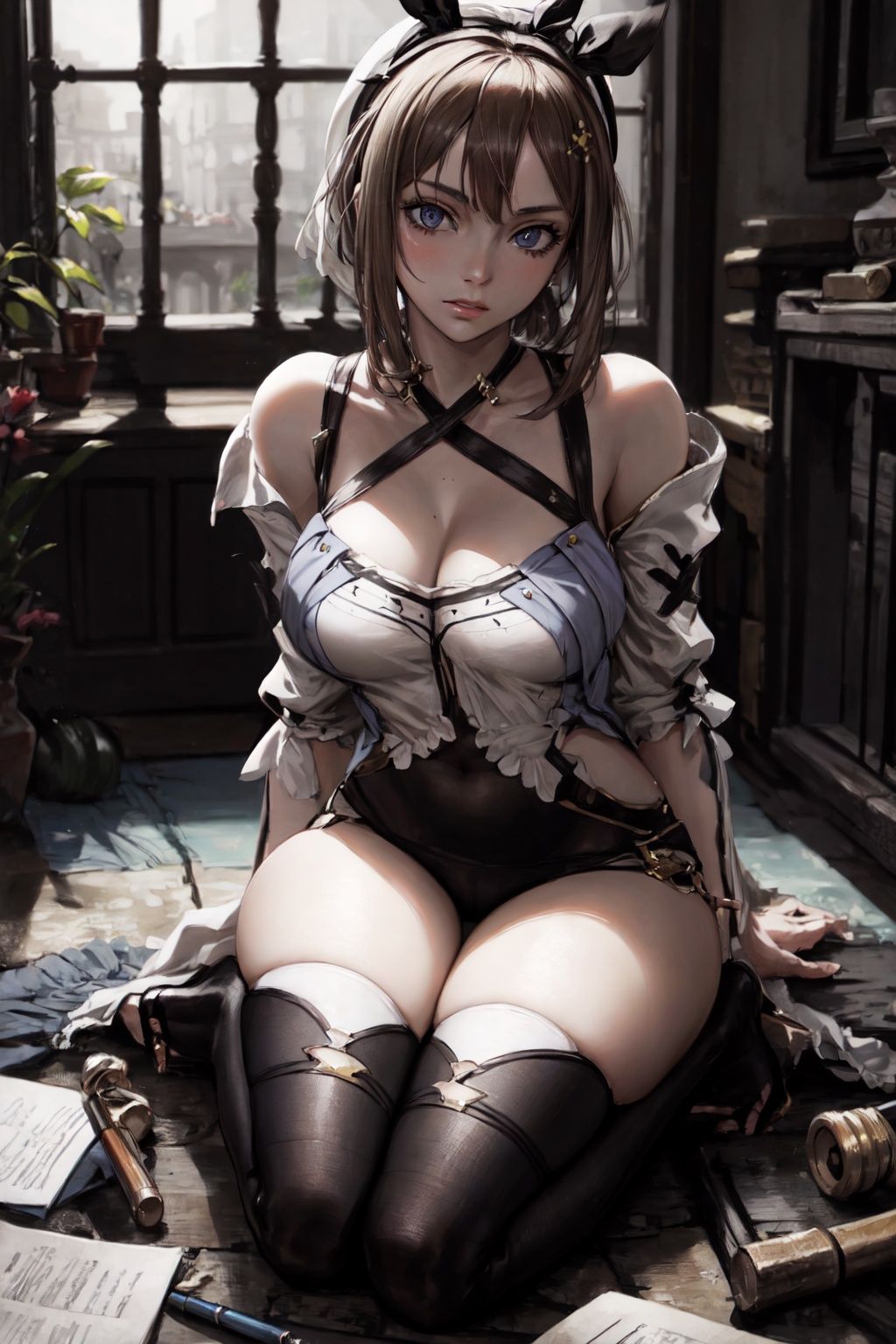 1girl,ultra Realistic, Extreme beautiful Detailed, (full body1.2), atelier_ryza
