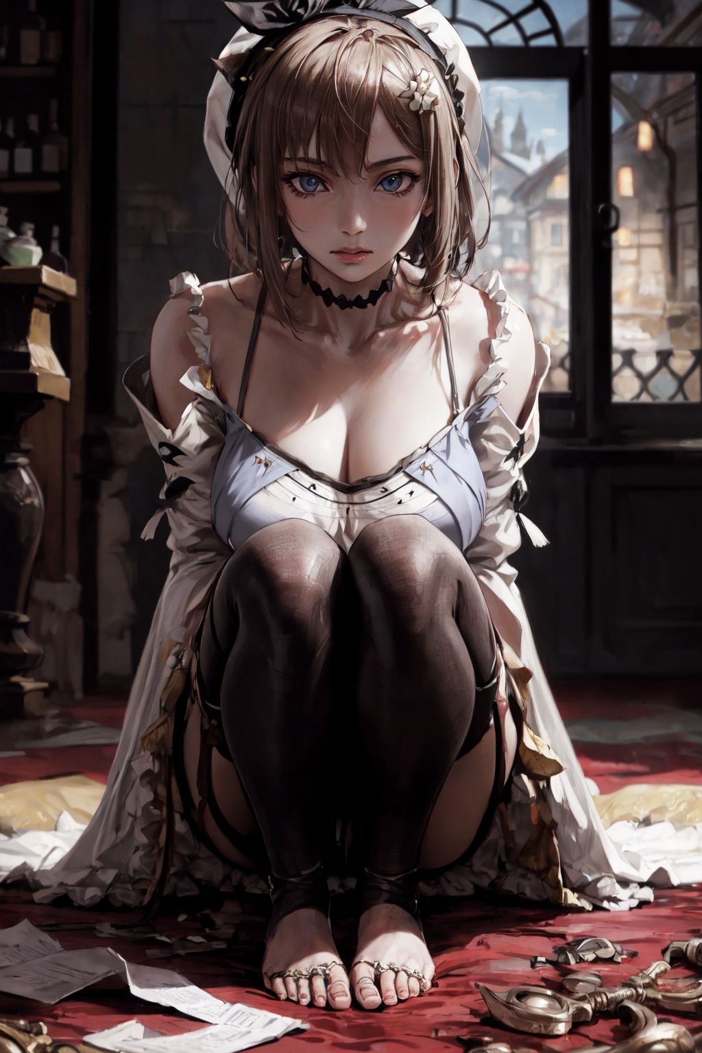 1girl,ultra Realistic, Extreme beautiful Detailed, (full body1.2), atelier_ryza