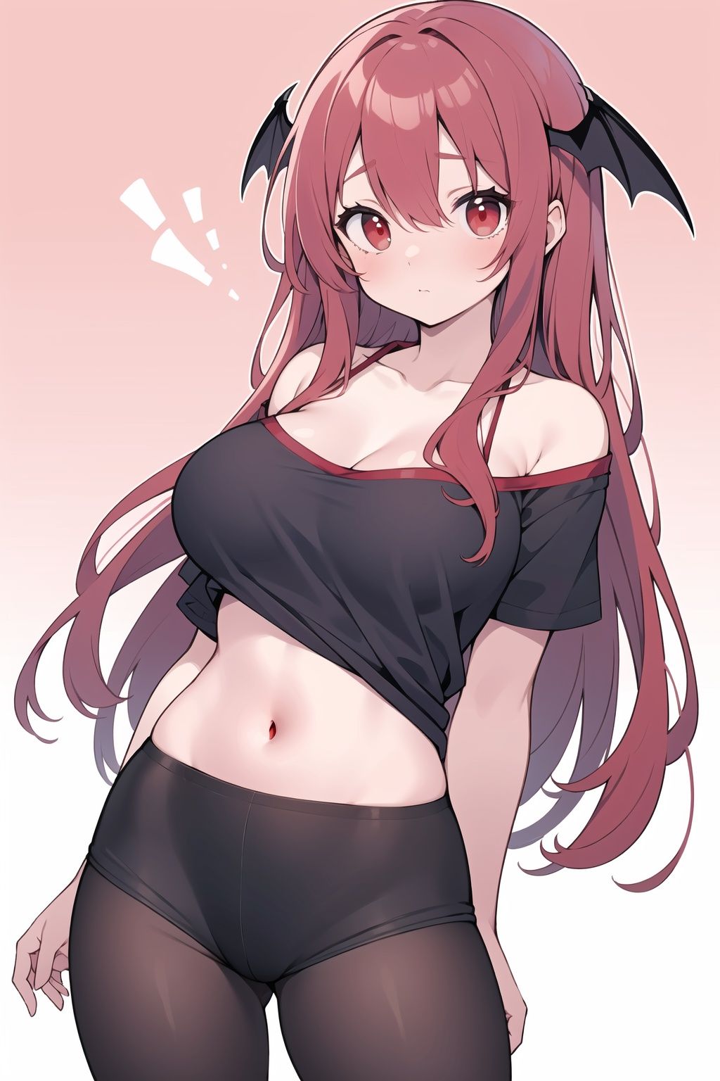 Koakuma,  T-shirt,  off shoulder on Tensor.Art