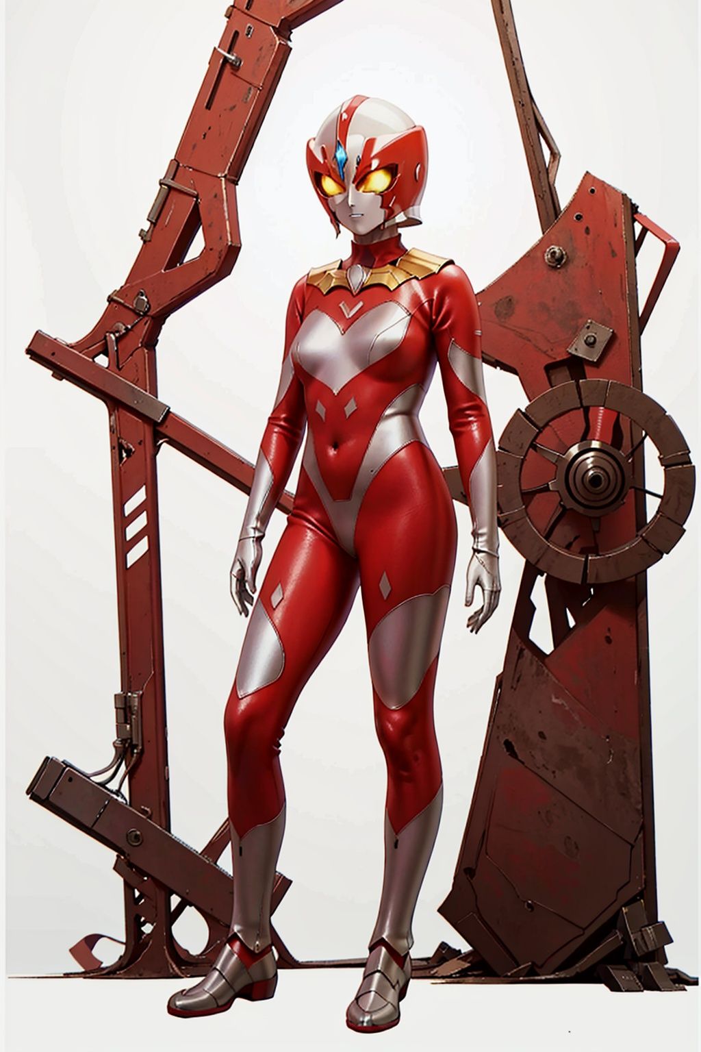  (masterpiece:1.3), (the best quality:1.2), (super fine illustrations:1.2), (Masterpiece), high quality, high detail,((white background:1.2)), looking at viewer, (SOLO:1.4),outline,,simple background,white bodysuit,white gloves,legwear,gloves,boots,logo,cover,mask,plugsuit,gem,bodysuit,red pattern on body,white tight-fitting,white footwear,helmet,leather suit,armor,latex