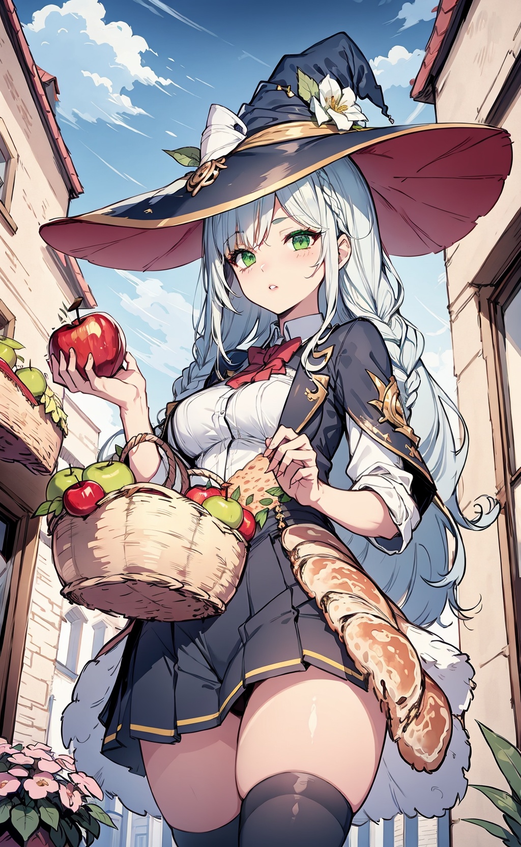 baguette,  hat,  long hair by LEE on Tensor.Art