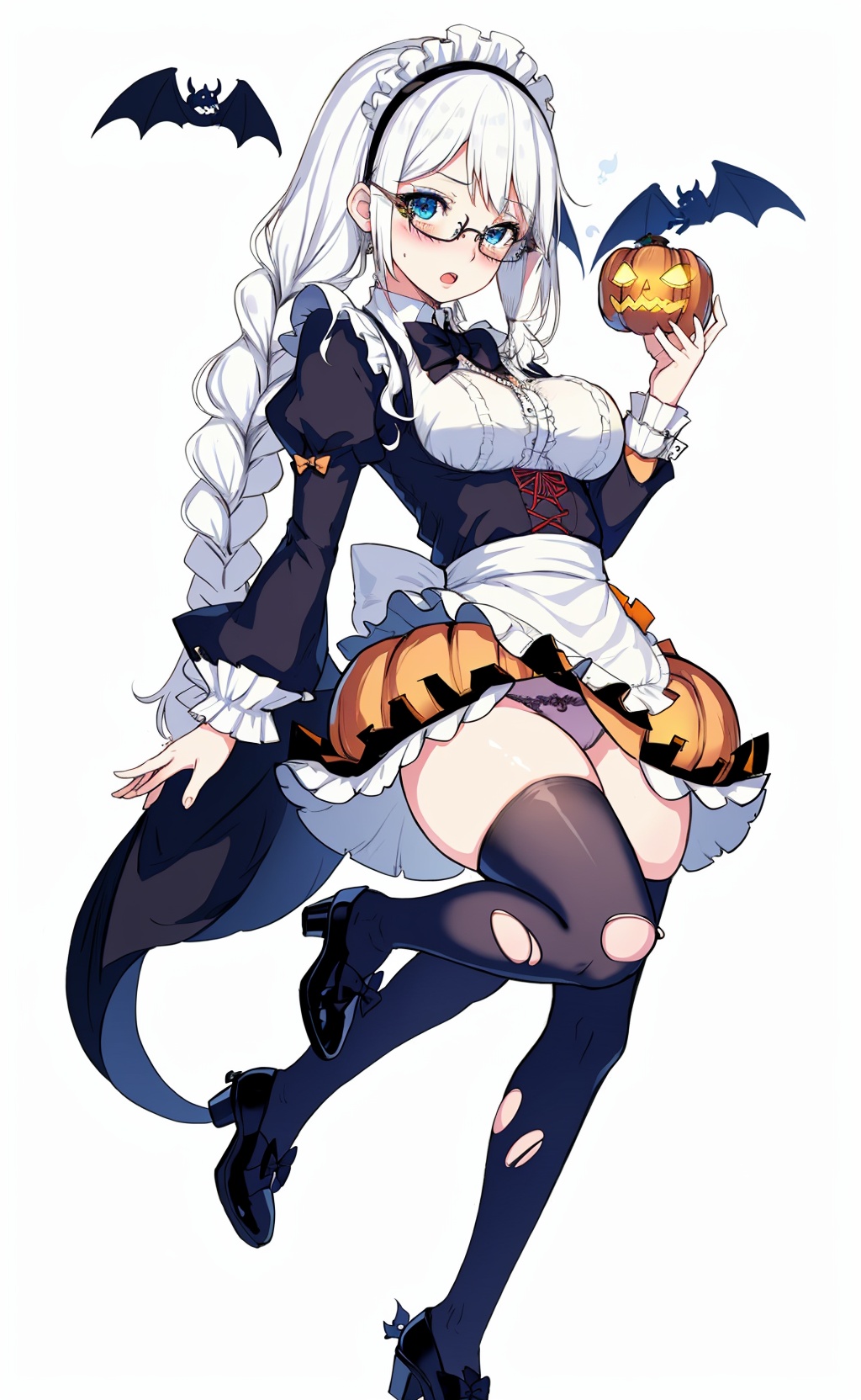 1girl,  long hair,  thighhighs by LEE on Tensor.Art