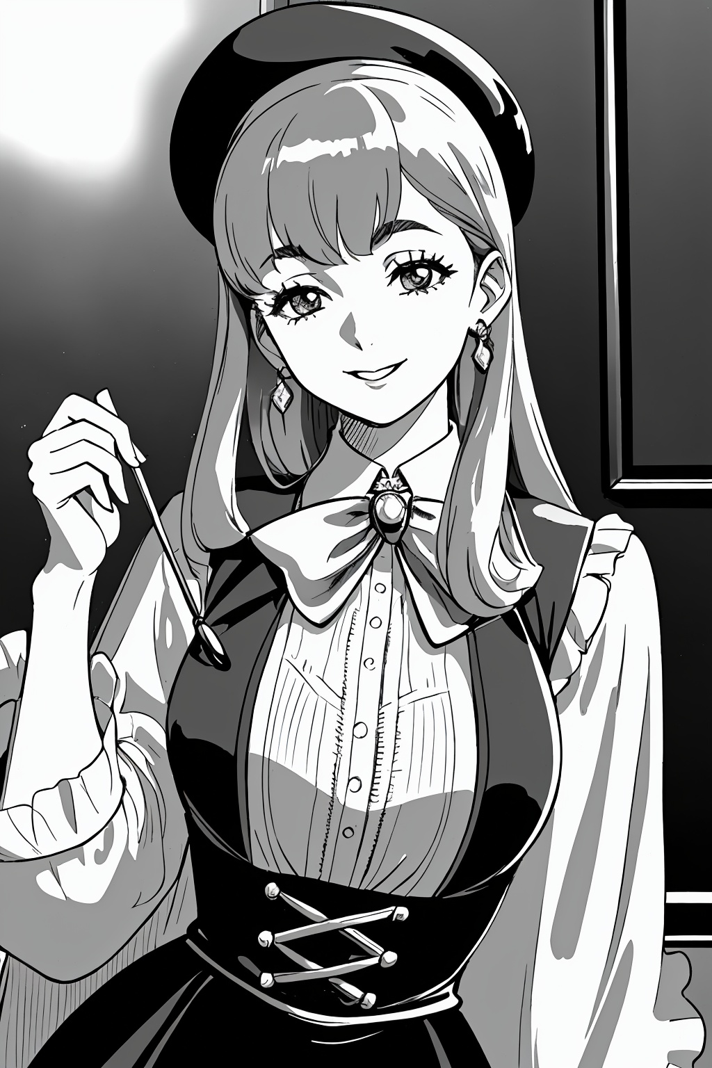 (hyper detailed),  Penny Retro is known for her graceful and charming presence. She embodies the sophistication and manner...