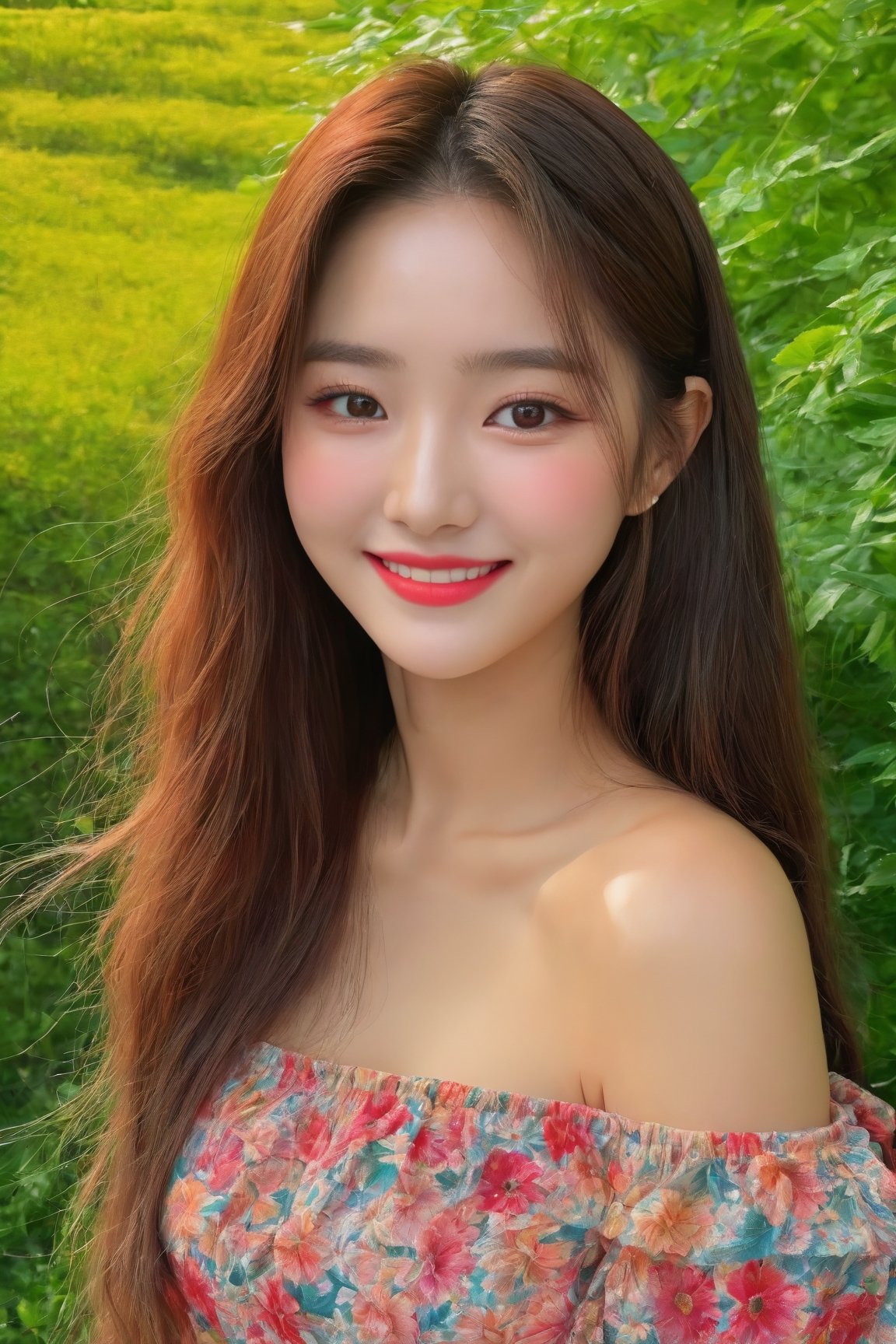 1girl,  korean,  cute smile on Tensor.Art