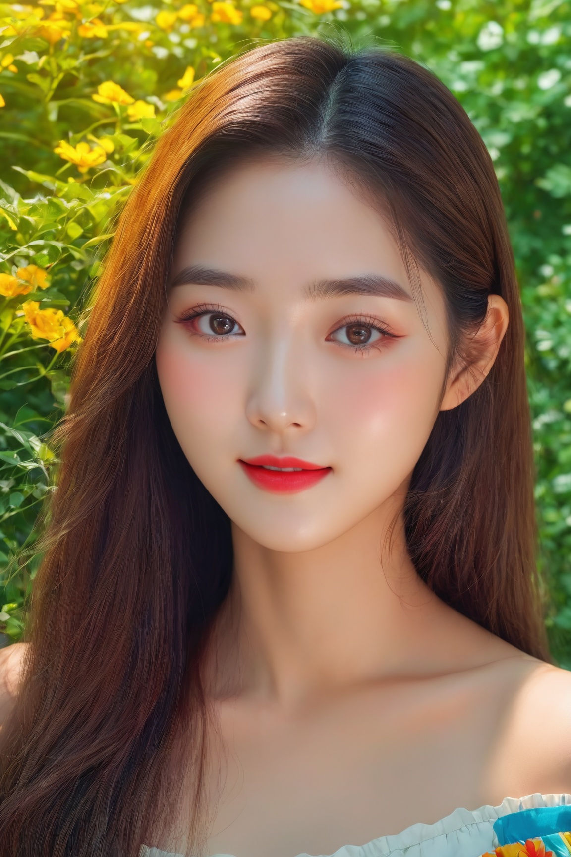 1girl,  korean,  cute smile on Tensor.Art