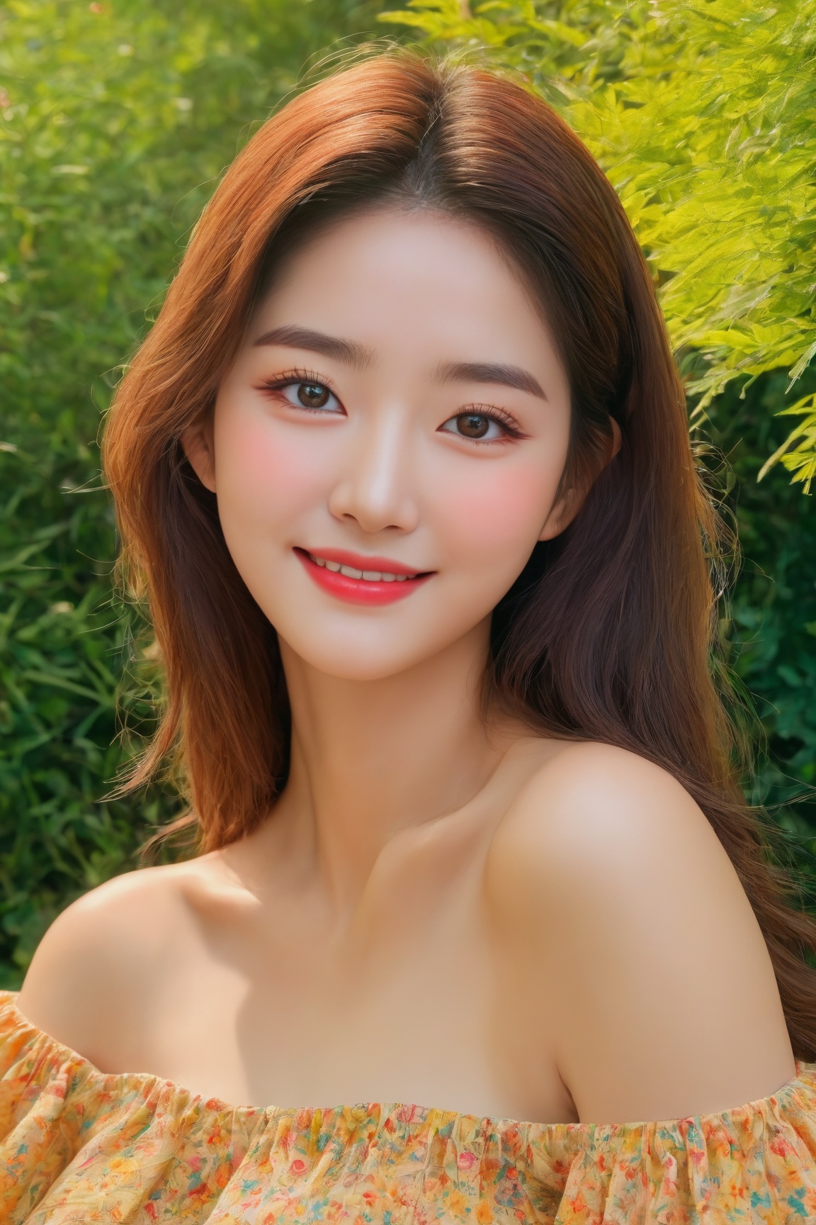 1girl,  korean,  cute smile on Tensor.Art