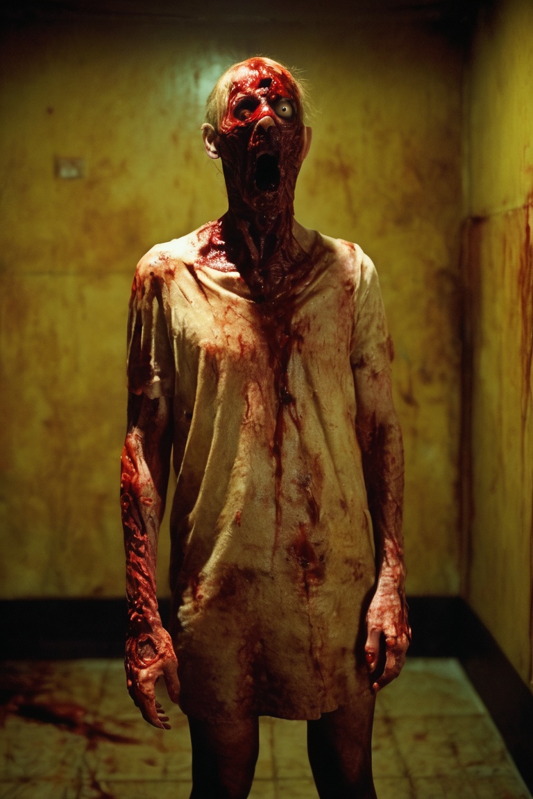 zombie,  dark room ,  blood by Goofy Ai on Tensor.Art