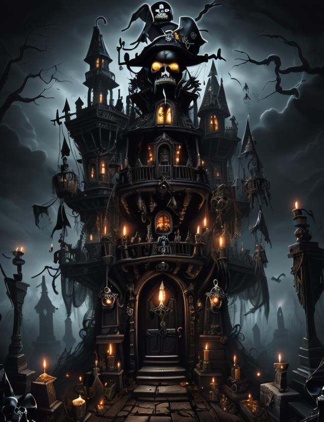 h4l0w3n5l0w5tyl3DonMD4rk detailed Pirate,  Ghostly,  Witches' Brew by DonMischo on Tensor.Art