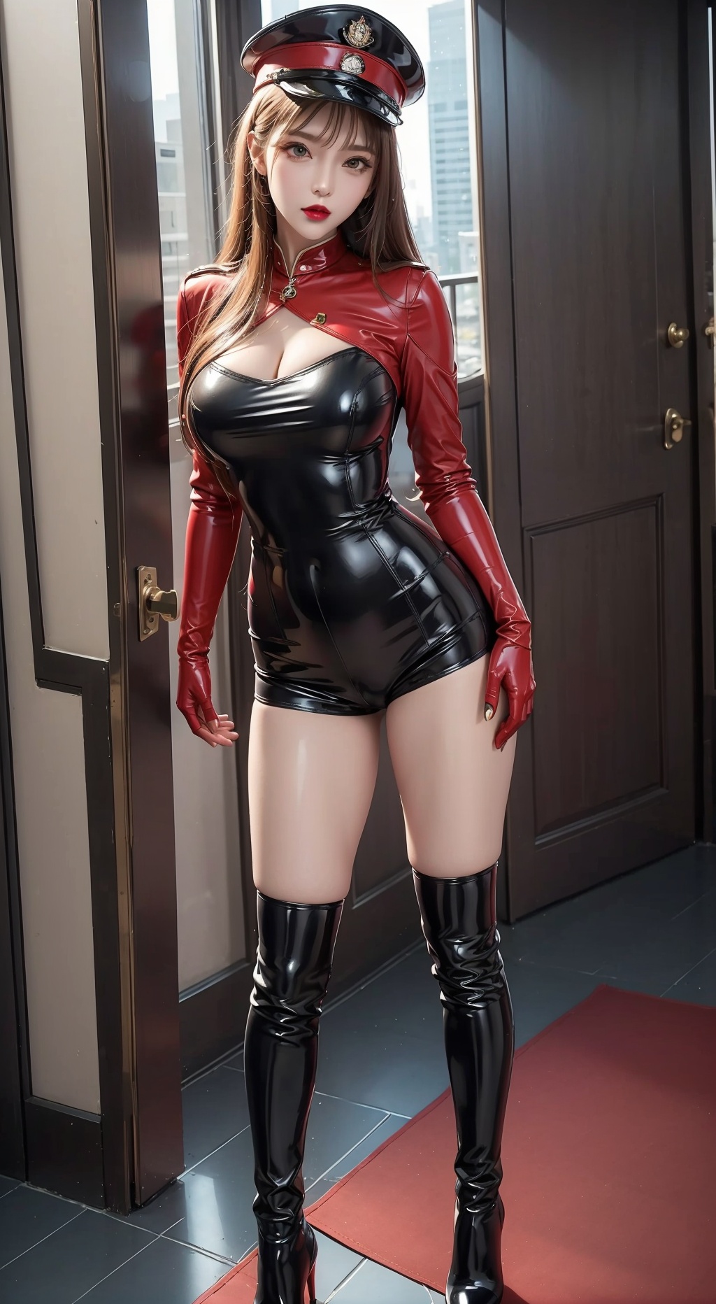 1girl,  red lips,  Sexy on Tensor.Art