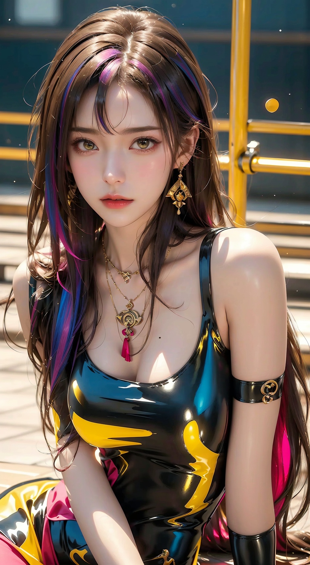 1girl,  Bangs,  off shoulder on Tensor.Art