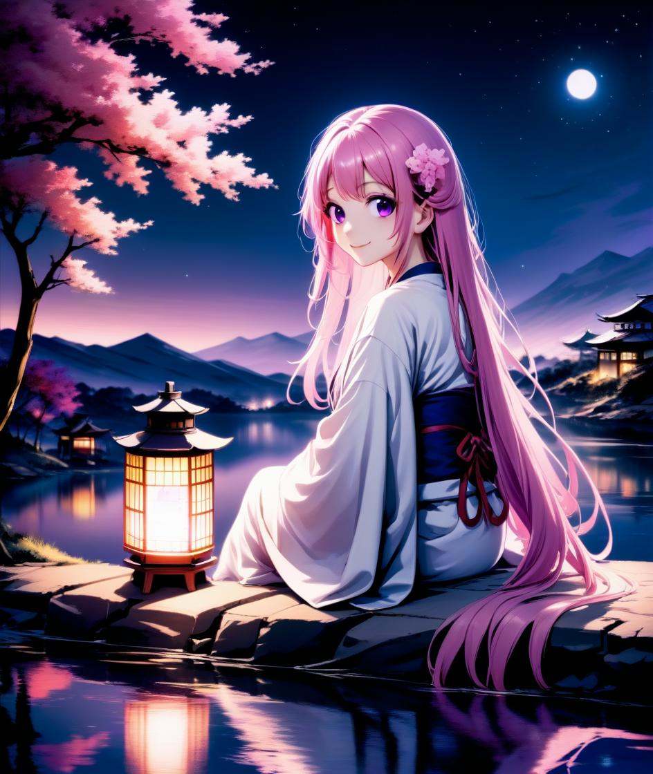 1girl,  flower,  long hair on Tensor.Art