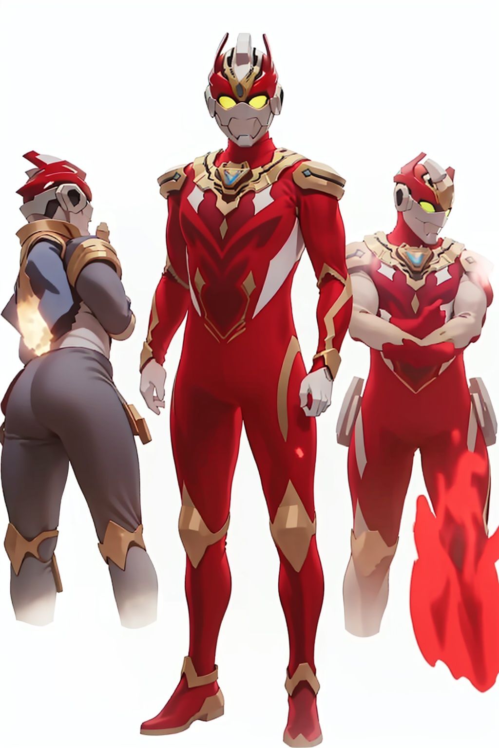 (masterpiece:1.3), (the best quality:1.2), (super fine illustrations:1.2), (Masterpiece), high quality, high detail,((white background:1.2)), looking at viewer, (SOLO:1.4),outline,,simple background,glowing, armor,helmet,red footwear,red tight-fitting,silver pattern on body,bodysuit,gem,plugsuit,mask,cover,logo,boots,gloves,red legwear,red gloves,red bodysuit,leather suit,latex