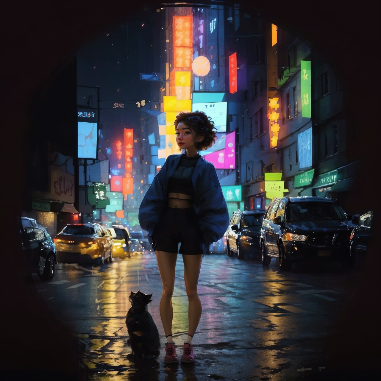 Circle Sora,  1 girl,  cute on Tensor.Art