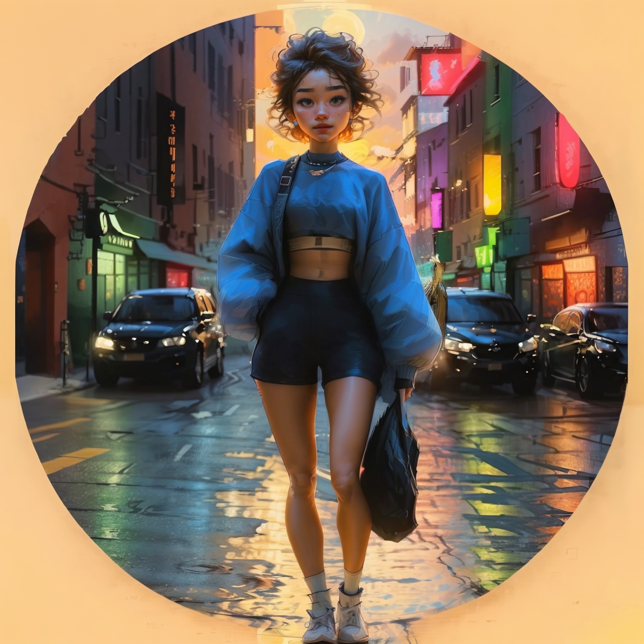 Circle Sora,  1 girl,  cute on Tensor.Art