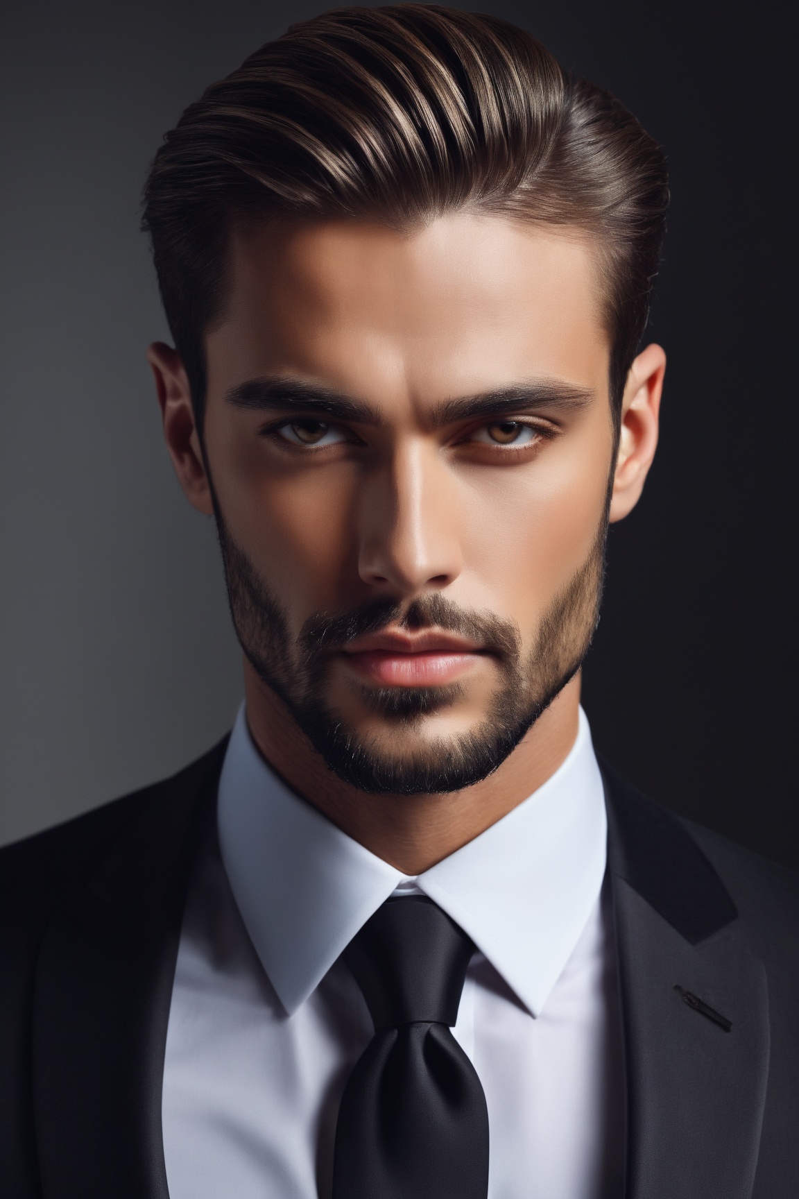 stylish man portrait,  professional,  dapper gentleman on Tensor.Art