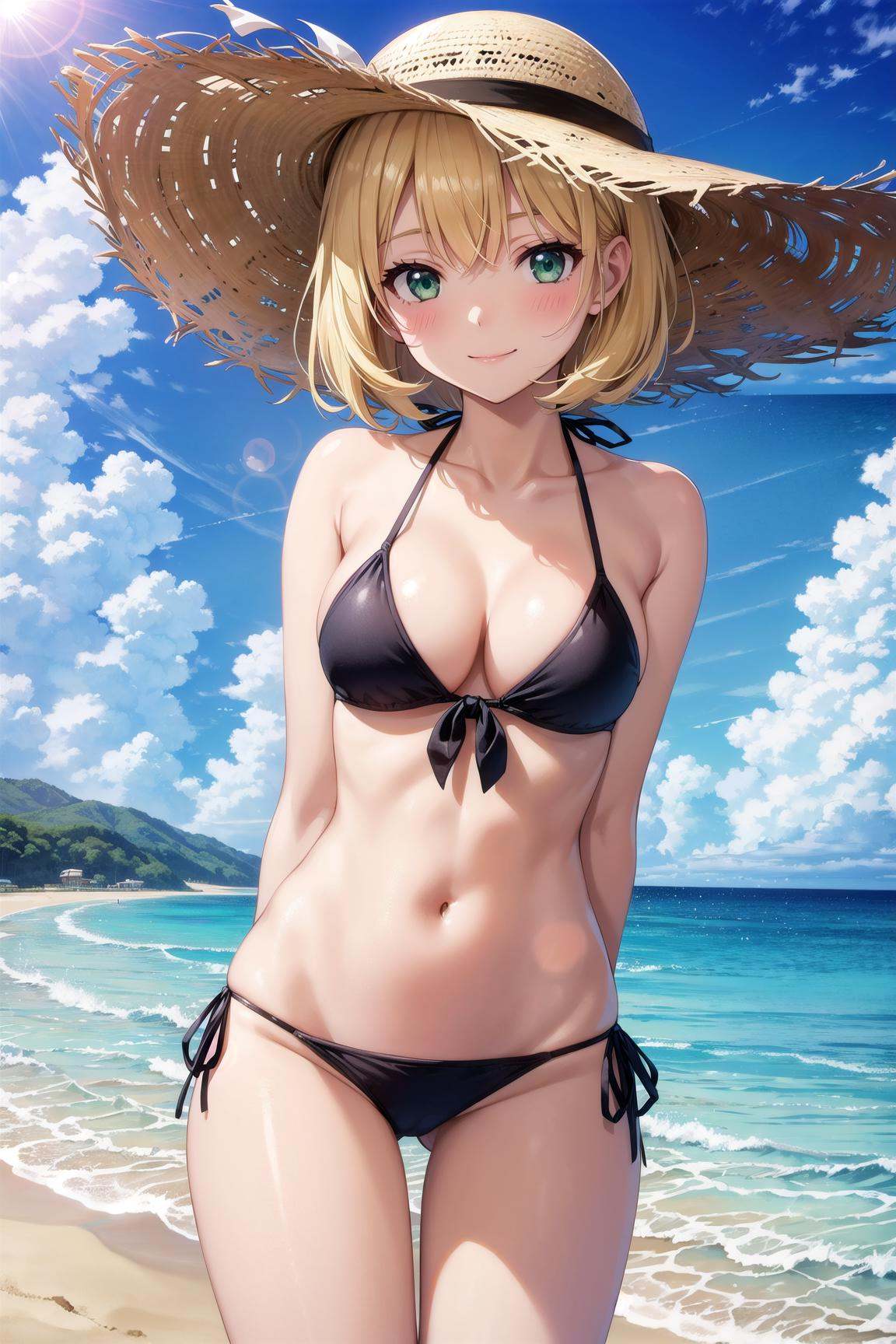 1girl,  ,  ass visible through thighs on Tensor.Art