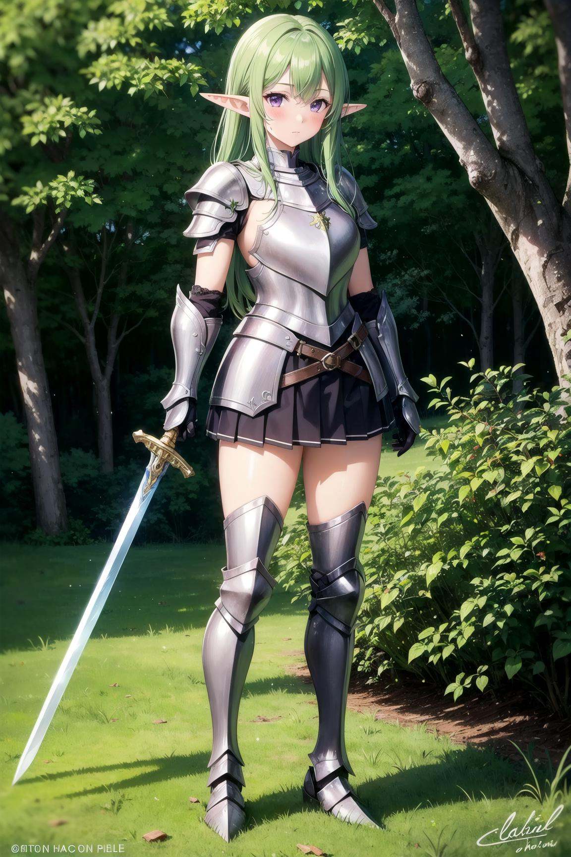 1girl,  elf,  pointy ears on Tensor.Art