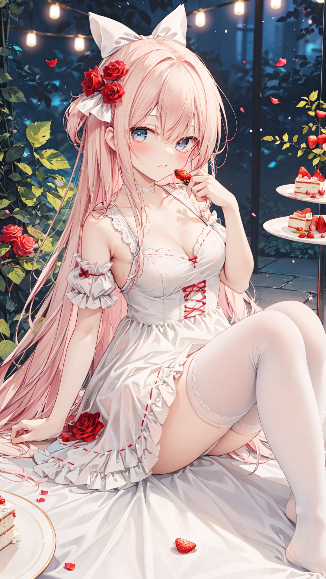 1girl,  solo,  food on Tensor.Art