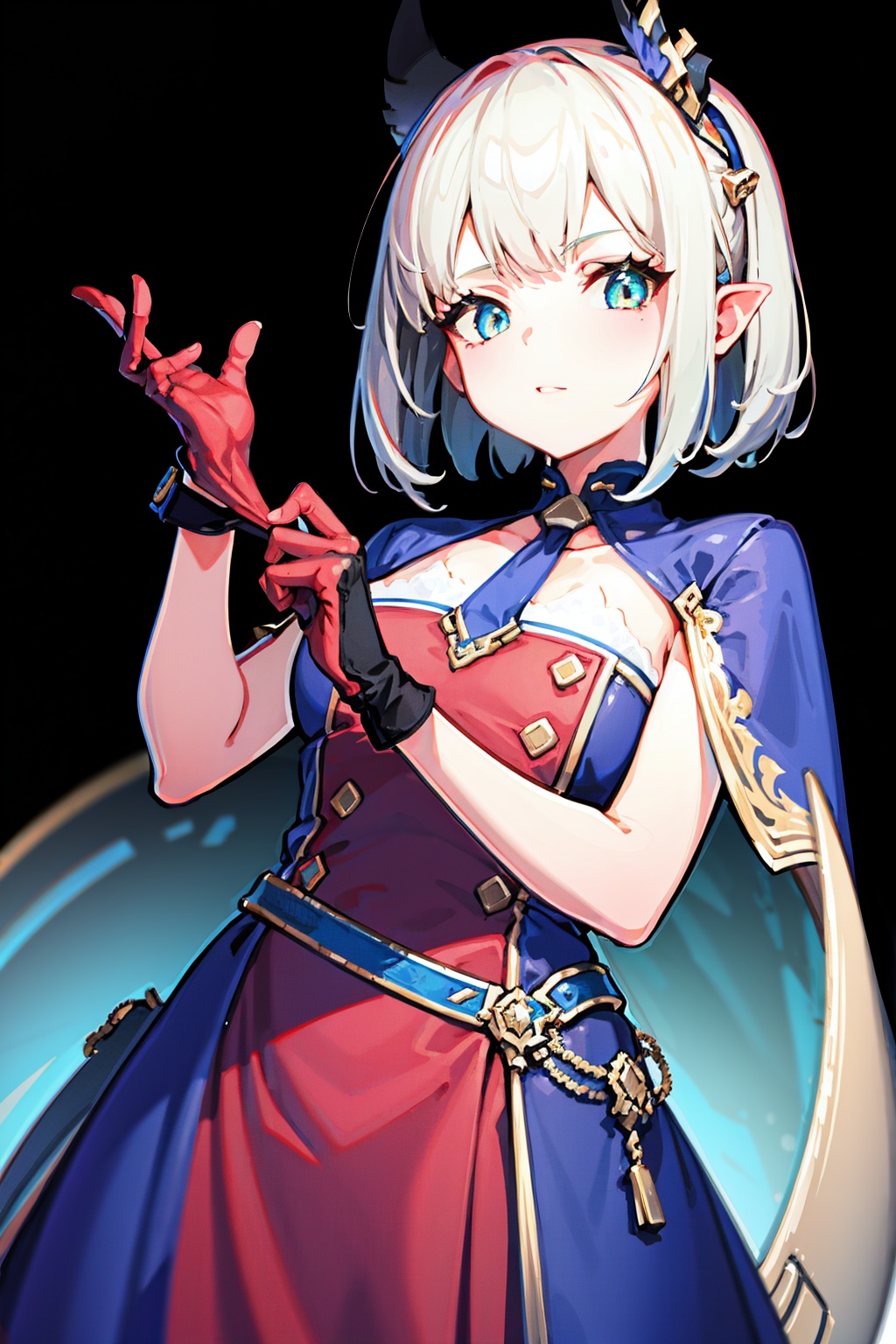 1girl,  adjusting gloves on Tensor.Art