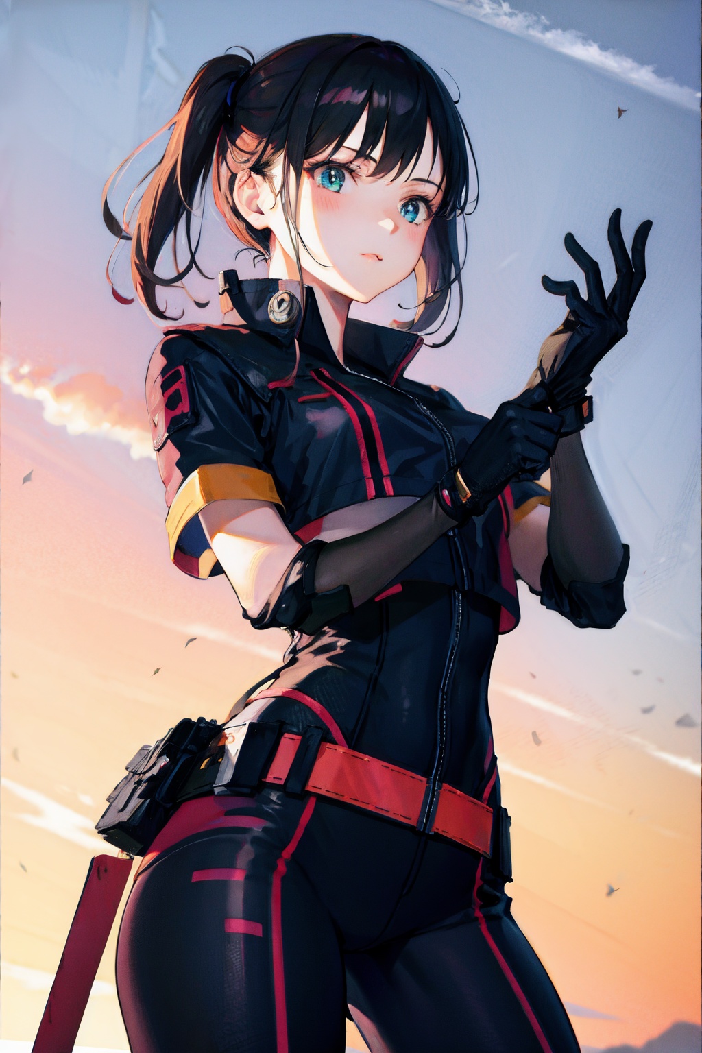 1girl,  adjusting gloves on Tensor.Art