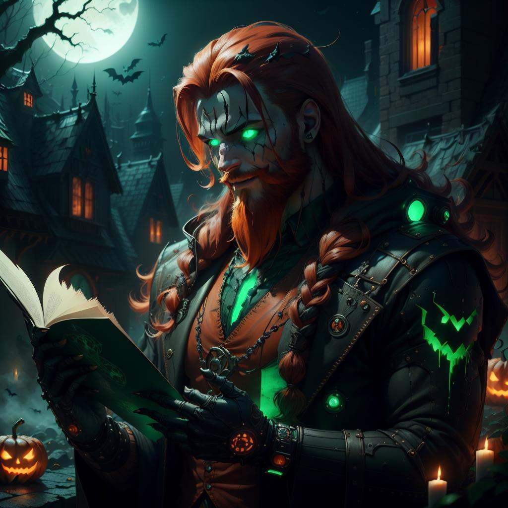 halloweentech ,  scifi,  supernatural green on Tensor.Art