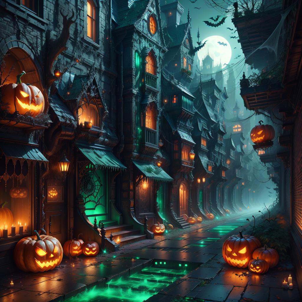 halloweentech ,  scifi,  supernatural green on Tensor.Art