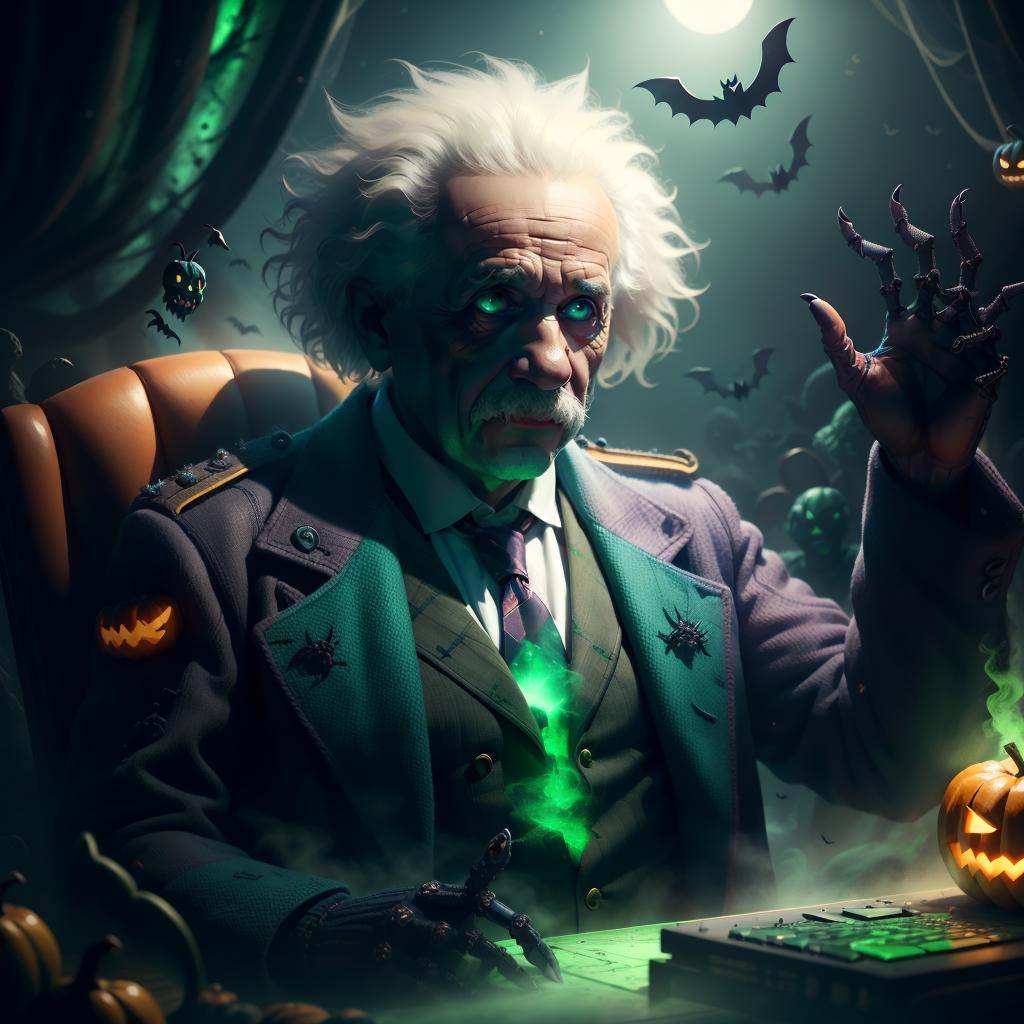halloweentech ,  scifi,  supernatural green on Tensor.Art
