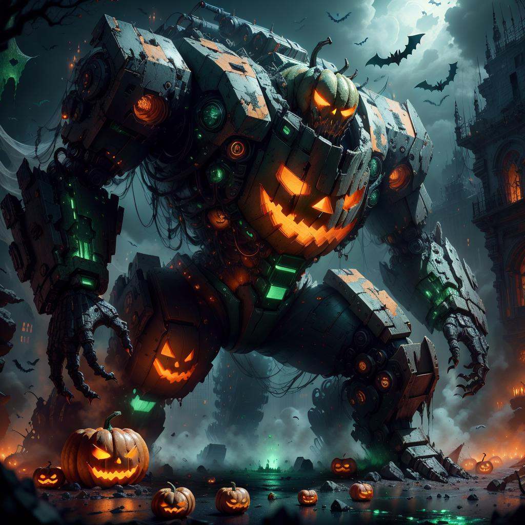 halloweentech ,  scifi,  supernatural green on Tensor.Art
