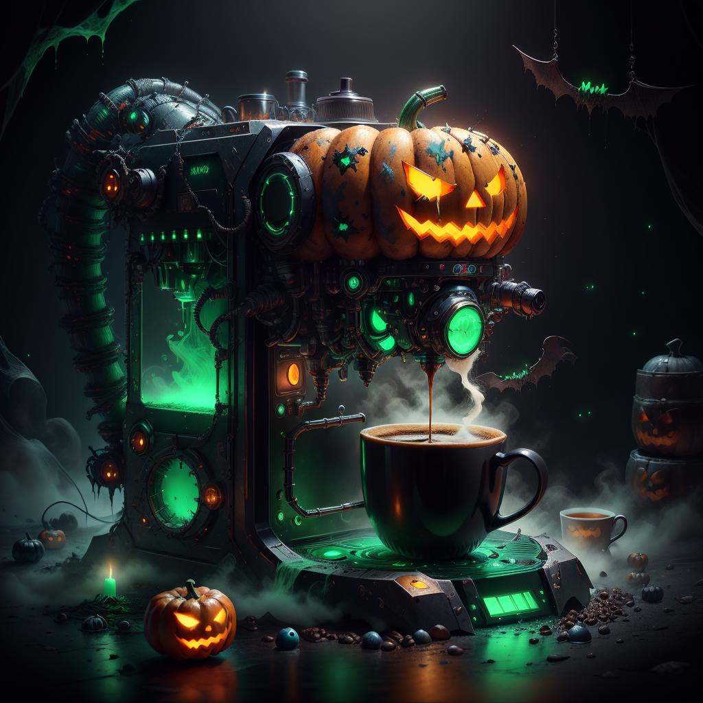 halloweentech ,  scifi,  supernatural green on Tensor.Art