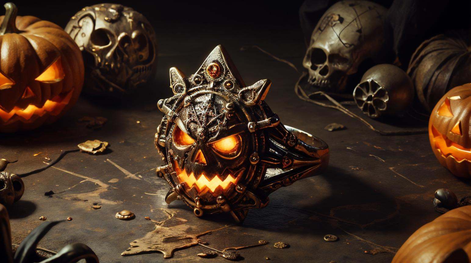 RAW Photo of HalloweenGlowStyle Orange Ring on Tensor.Art