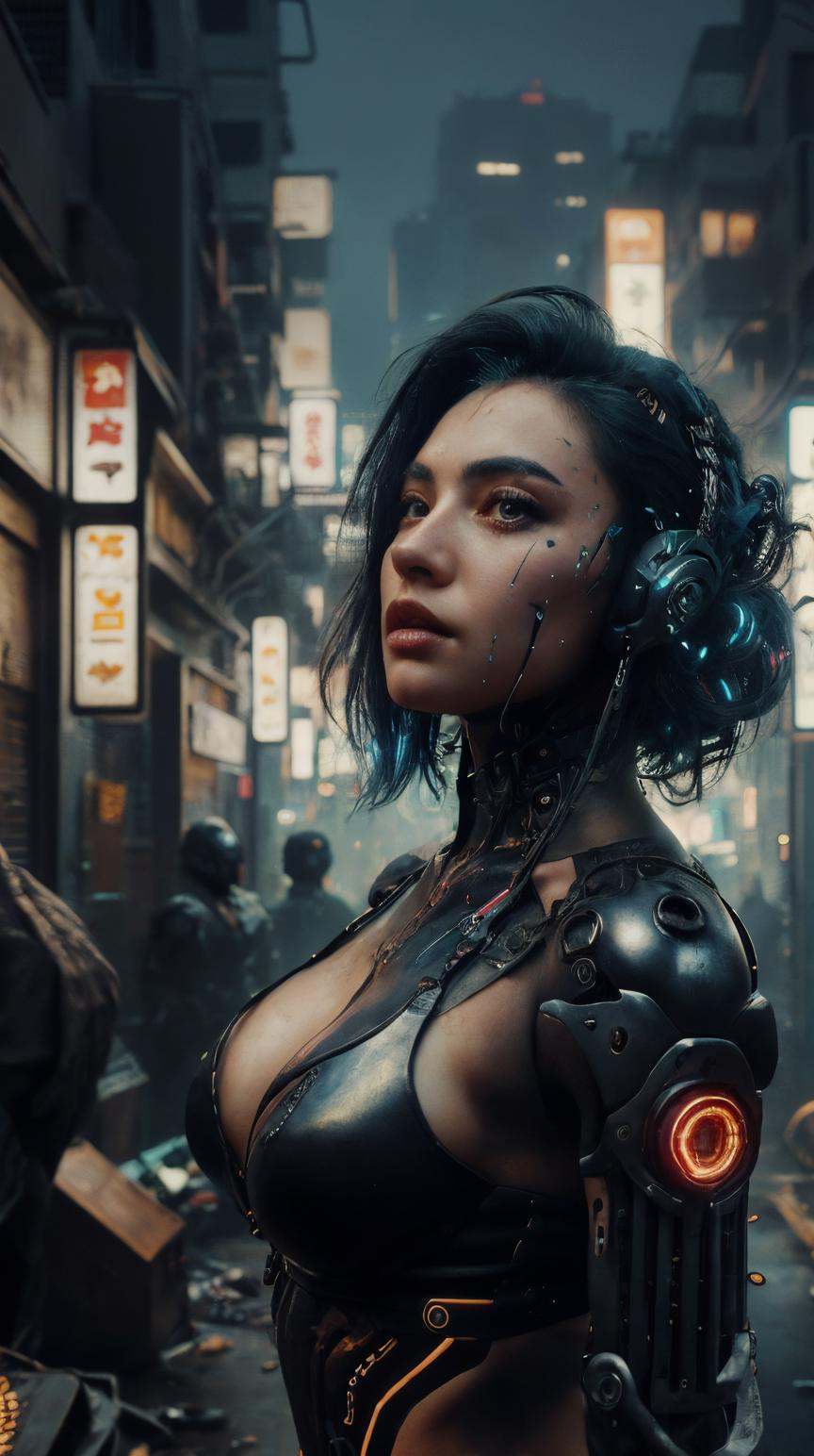 RAW Photo of C7b3rp0nkStyle woman,  cyberpunk style,  photorealistic on Tensor.Art