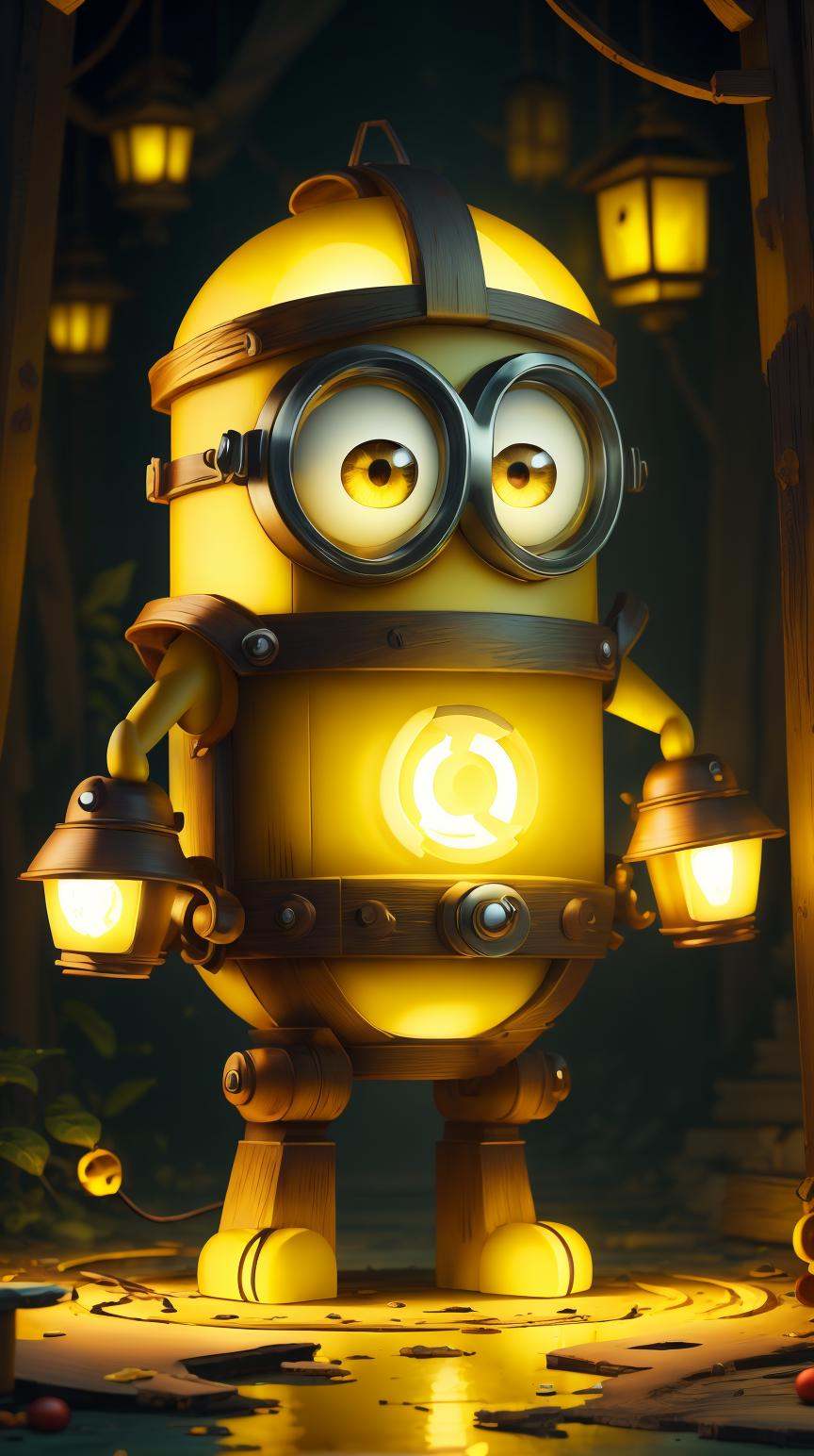 MinionStyle Yellow lantern on Tensor.Art