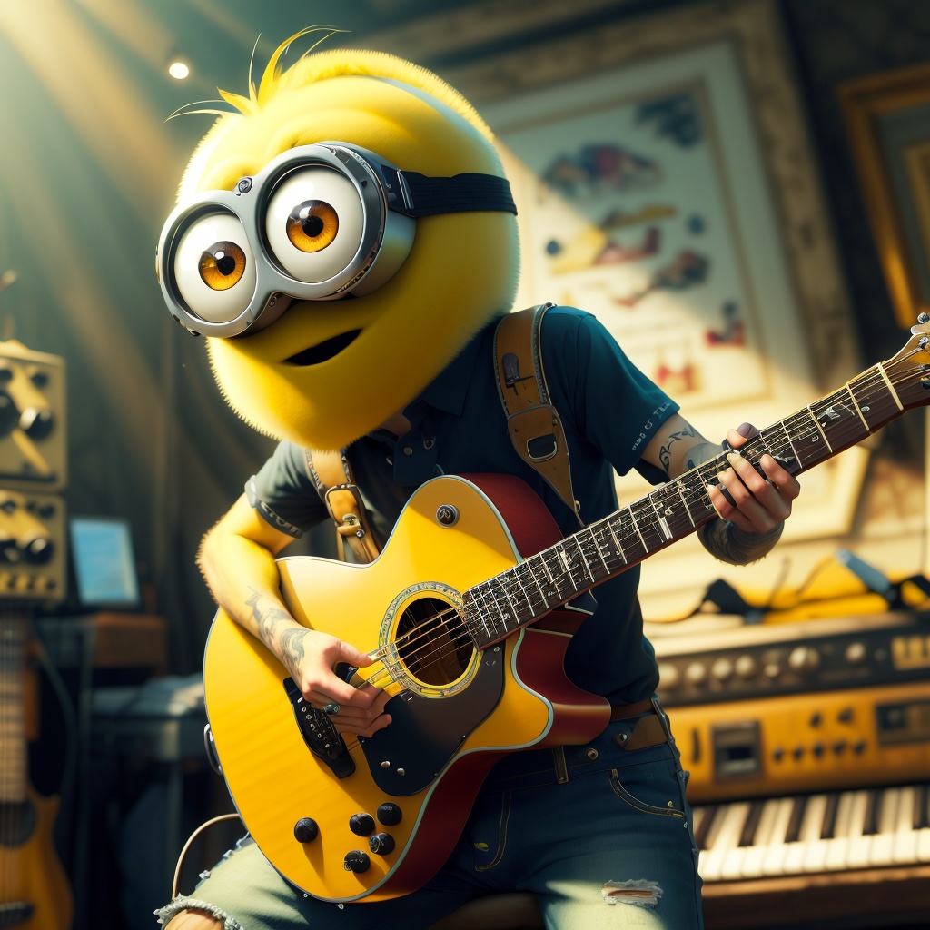 MinionStyle Guitar tuner on Tensor.Art
