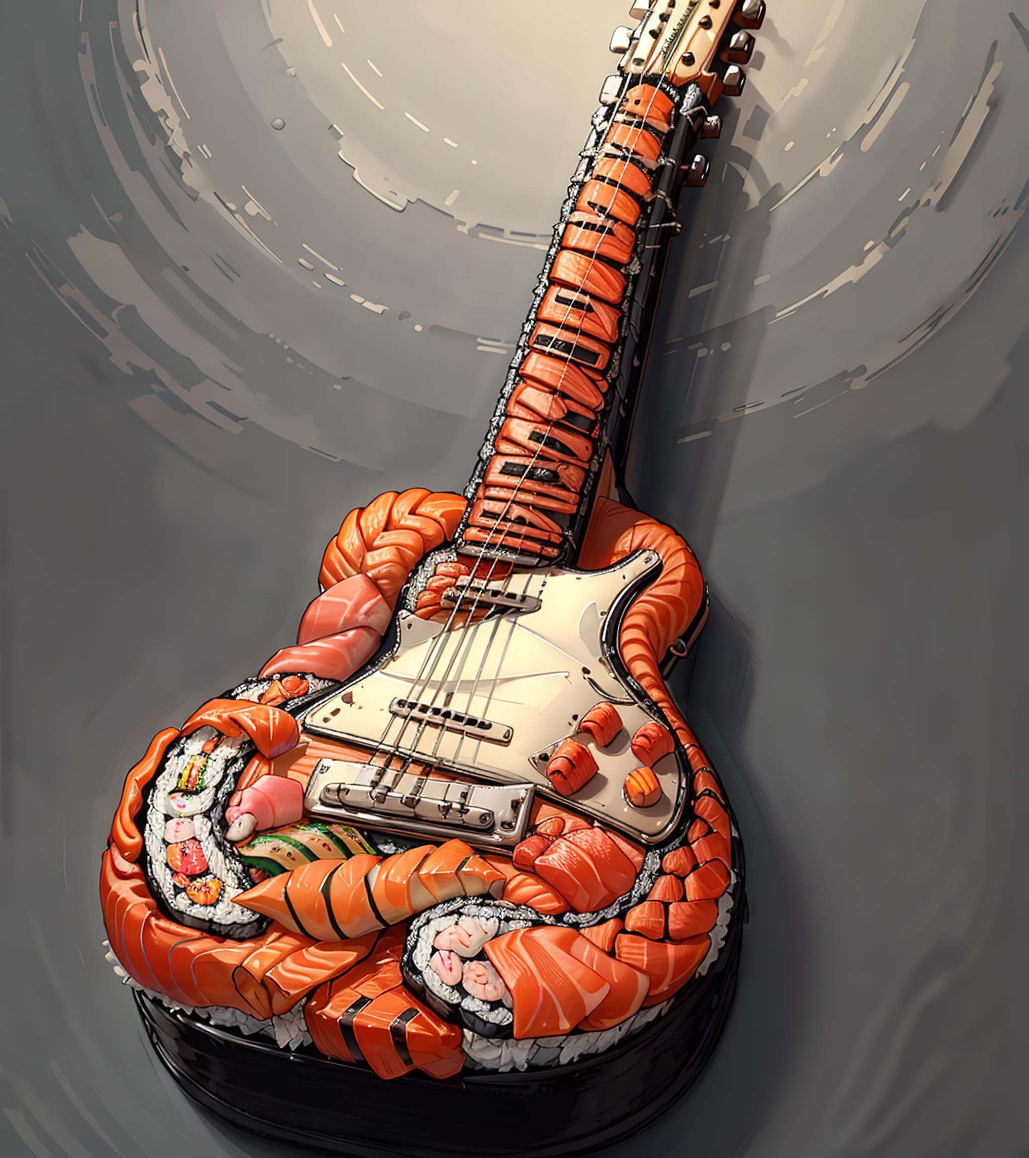 SushiStyle guitar on Tensor.Art