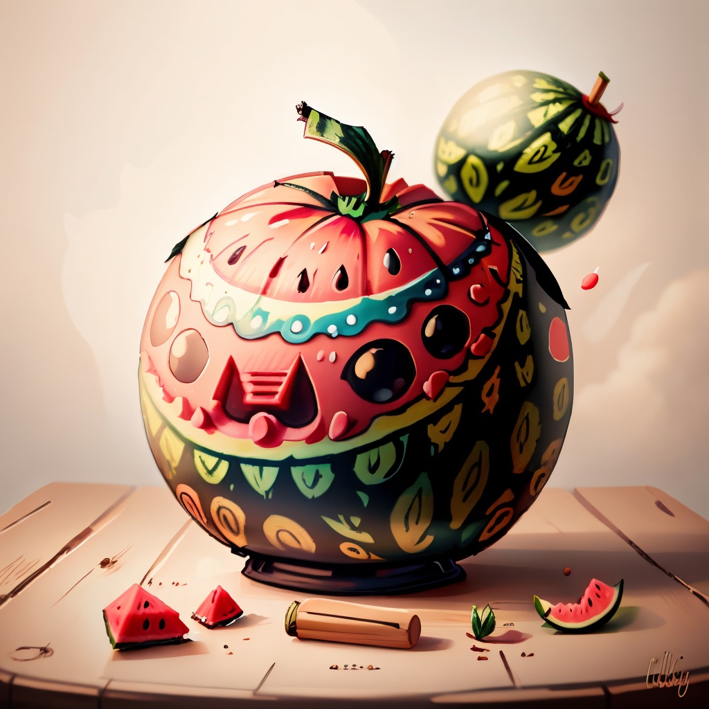 AbstractPattern watermelon on Tensor.Art