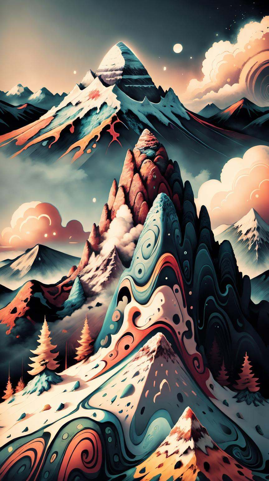 AbstractPattern mountain on Tensor.Art