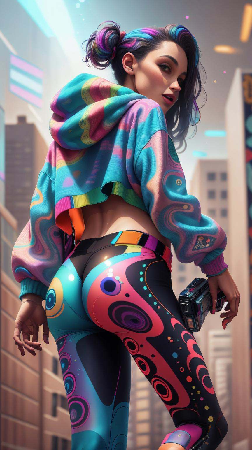 AbstractPattern Hologram thief on Tensor.Art
