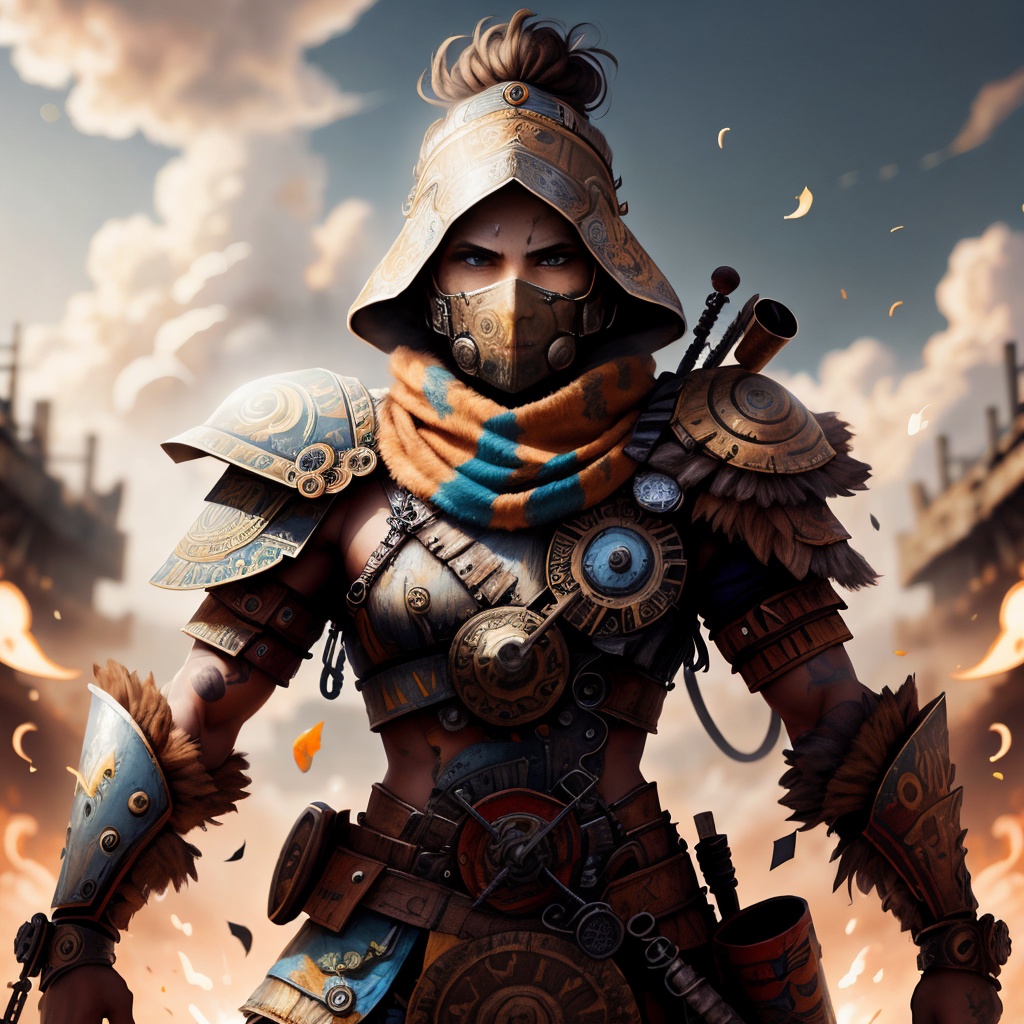 AbstractPattern Time warrior on Tensor.Art