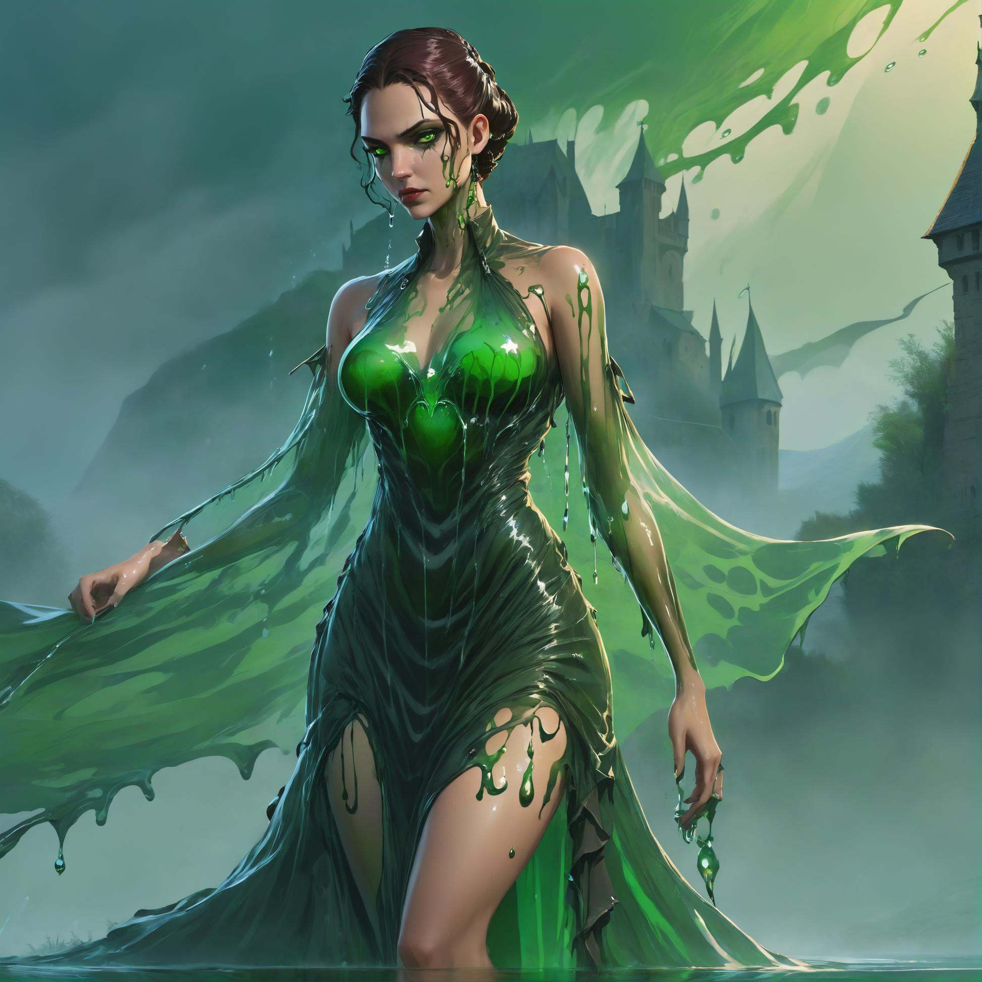 liquid dress,  concept art,  concept art on Tensor.Art