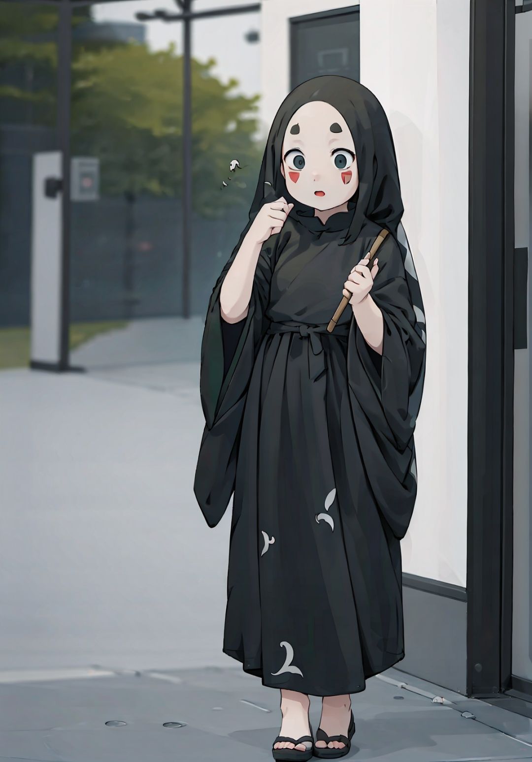  Spirited Away, Masterpiece, best quality, (Spirited away no-face), Ghibli-inspired design, intricate details, rich textures,wulian