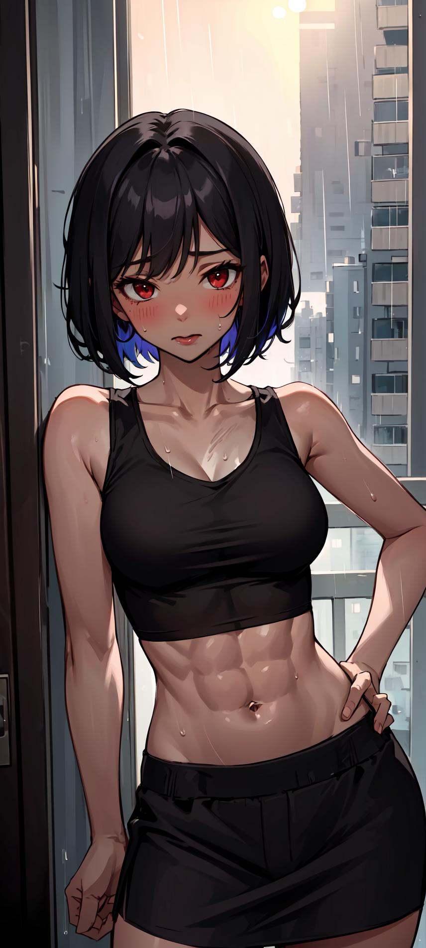 ),  ((dark skin:1.5,  tomboy)) on Tensor.Art